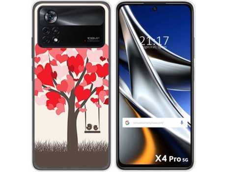 Carcasa para Xiaomi Poco X4 Pro 5G TUMUNDOSMARTPHONE Dibujos Pajaritos Multicolor