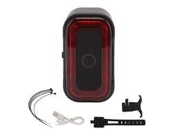 2026 a07 Luz trasera inteligente para bicicleta de montaña con 16 LED, carga USB y sensor de freno.