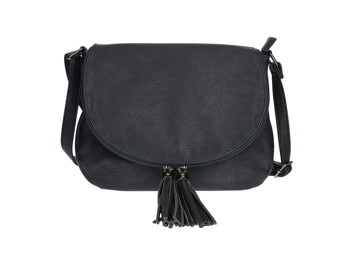 GALLANTRY Bolso bandolera con cierre de cremallera Gris oscuro