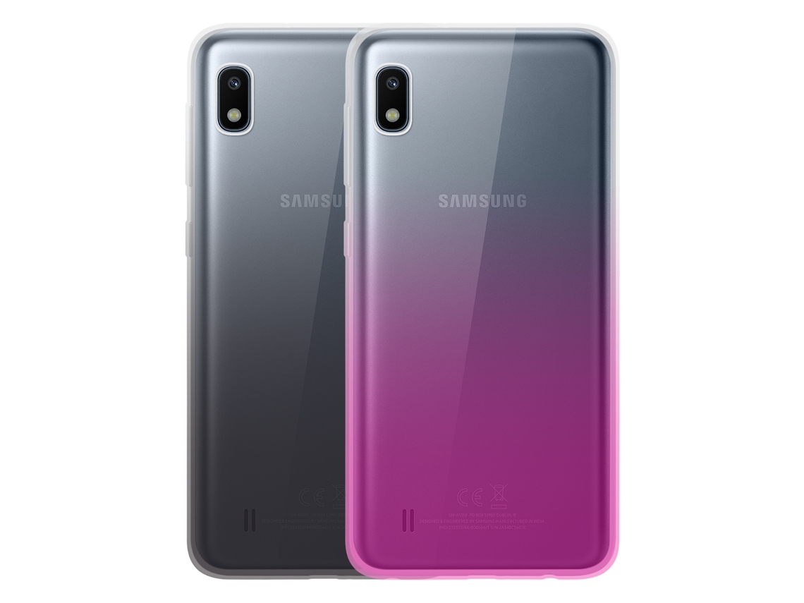 Color Block Pack De Fundas Blandas Para Galaxy A10 Ultra Durable Rosa