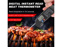 Termómetro digital instantáneo para carne con sonda giratoria, ideal para barbacoa, leche y cocina | Sin marca