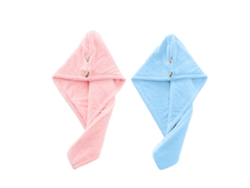 2pack Toalla De Cabello De Microfibra Envoltura Toalla De Secado De Cabello Coral Veludo Absorbente Rápido Secado Pelo Turbante