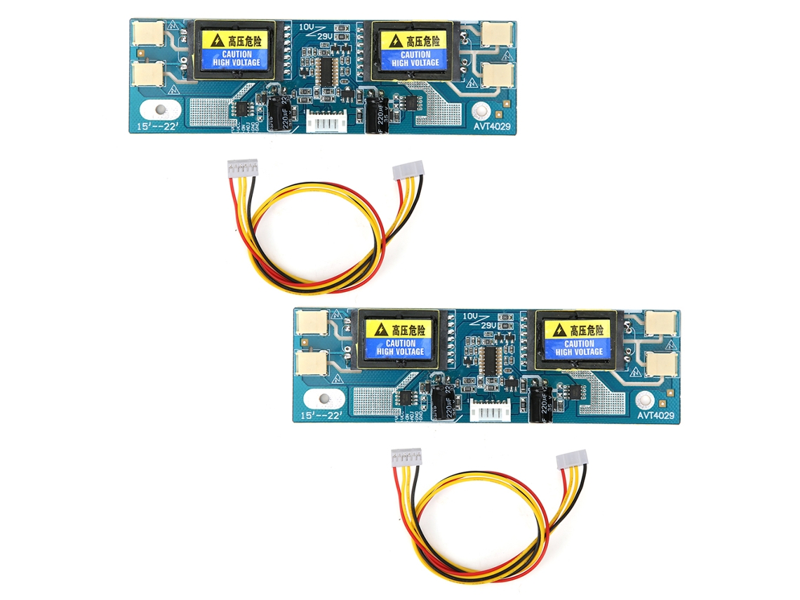 Placa Inversora Universal Avt-4029 Con 4 Luces Para Pantallas Lcd De 15 A 22 Pulgadas (2 Unidades)