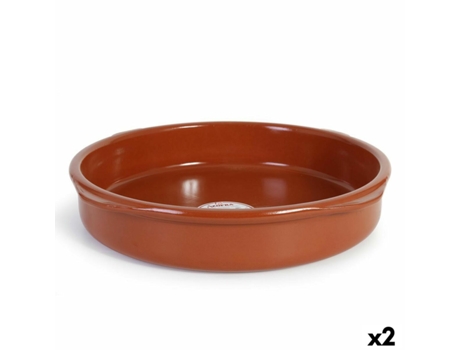 Cazuela AZOFRA Barro cocido 43 x 43 x 7,5 cm (2 Unidades)