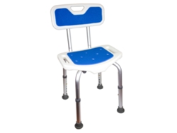 Silla De Baño HERDEGEN Aluminio Con Respaldo Asiento Acolchado