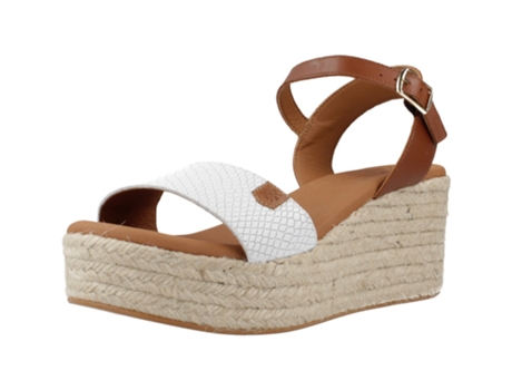 Zapatos de Mujer POPA Arambol Snake Tecido Blanco (37)