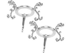 Soporte decorativo creativo exclusivo, bolas plateadas, ideal para almacenamiento y exhibición, juego de 2, Alloy Home GOKOCO