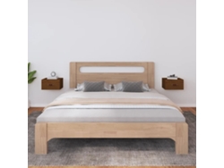 Mesitas de Noche de Pared 2 Pzs 40X29,5X22 Cm Marrón Miel