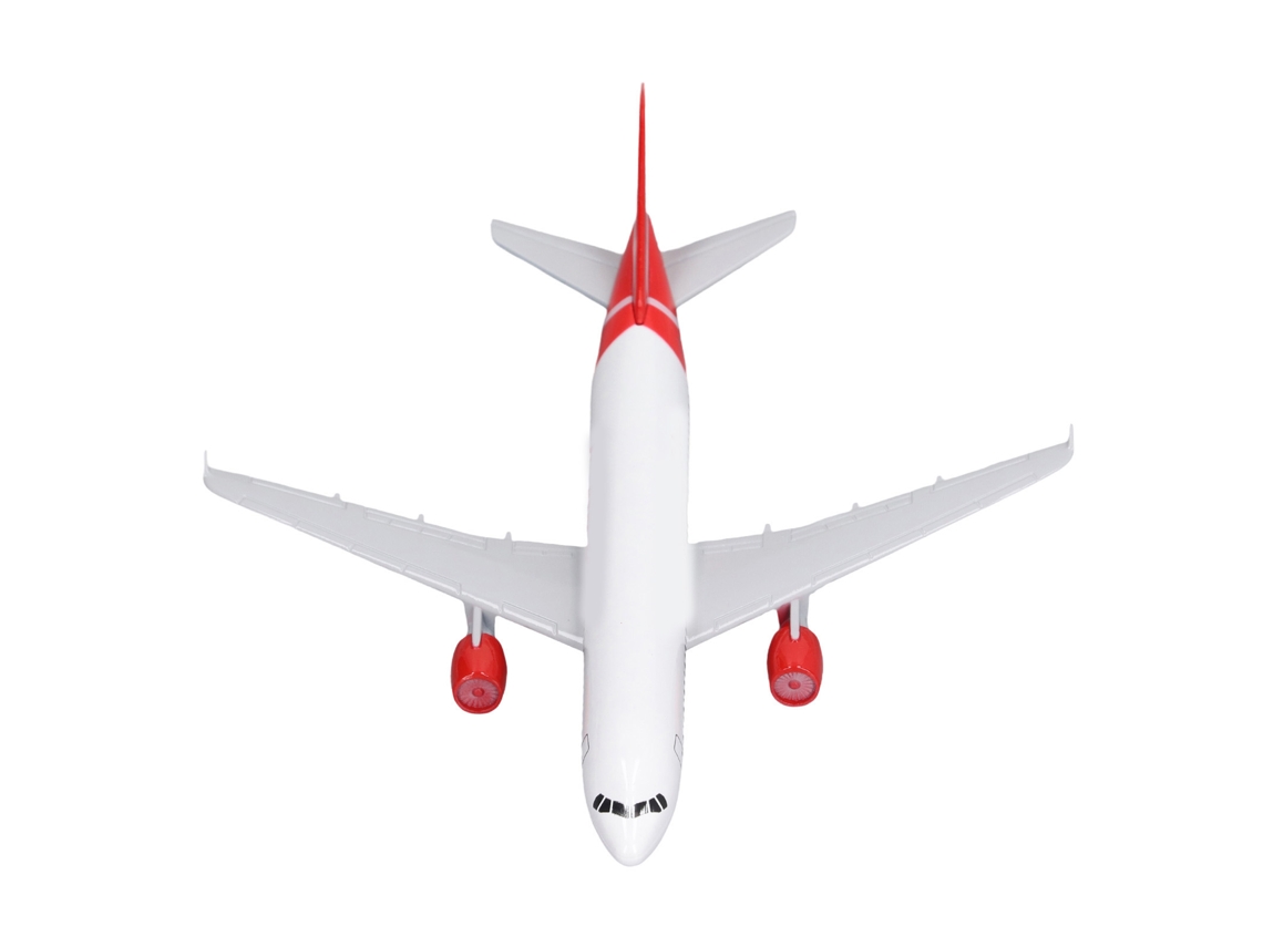 Maqueta De Avión Comercial De Aleación Con Soporte Simulado - Juguete Para Estudio Y Decoración