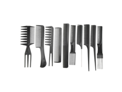 10pcs Set De Peines De Estilo Para Pelo Largo/corto/rizo Resistente A Altas Temperaturas Y Diseño Ergonómico