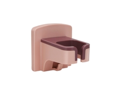 Cesta De Almacenamiento Multifuncional Para Secador De Pelo De Pared Sin Orificio Para Baño Y Cocina (rosa)