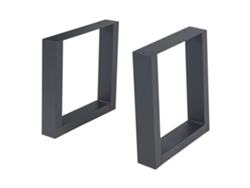 Set de 2 patas de mesa Lülsfeld 40x43 cm - Negro [EN.CASA]