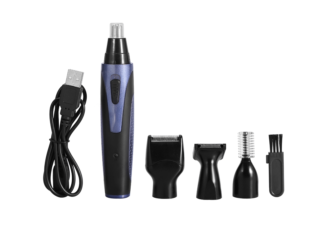 Depilador Eléctrico Para Nariz Oídos Cejas Barba Recargable Usb Kit De Afeitado Painless