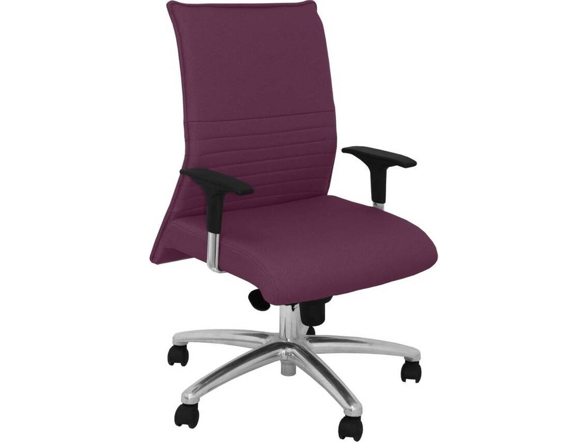 Silla de Escritorio Ejecutiva PYC Albacete XL Morado con ruedas antiarañazos (Brazos Ajustables - Tejido)