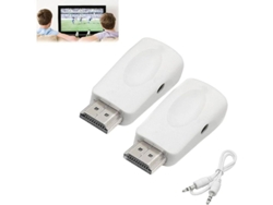 Dispositivo De Transmisión De Tv, Adaptador De Pantalla Inalámbrico, Caja De Transmisión 1080p, Convertidor Hdmi A Vga, 2 Piezas Blancas