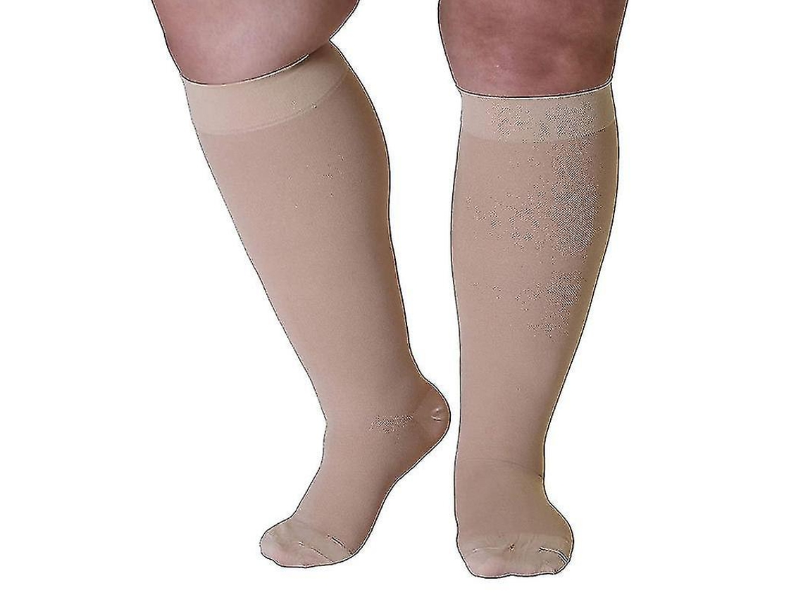 Medias De Compresión Graduada 20-30mmhg Para Hombres Y Mujeres Talla Grande, Alivio De Venas Varicosas Y Dolores De Piernas L