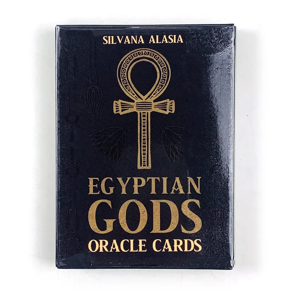 36 Cartas Oraculares Egípcias (10,3 X 7,4 Cm) Em Inglês.