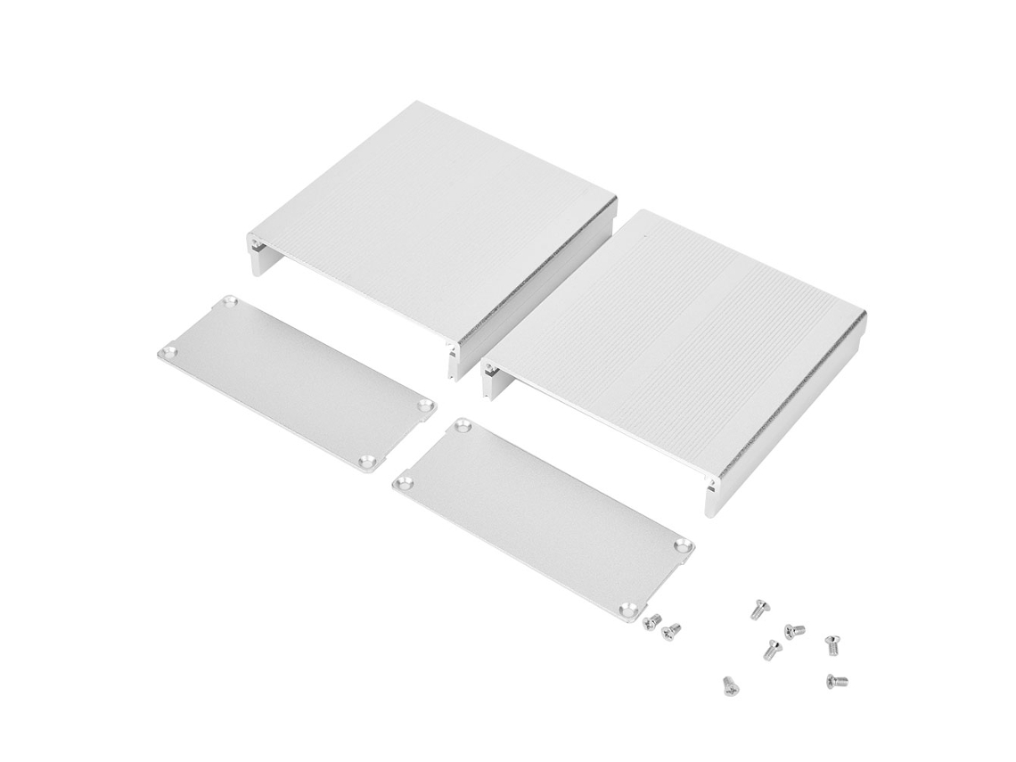 2026as-caja De Enfriamiento De Aluminio Divisible Para Placa De Circuito Diy, 40x97x100mm, Radiador, Enclosure Electrónico