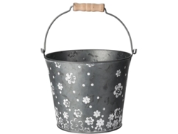 Cubo Zinc Deco Asa 18x16 Cm