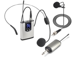 Sistema De Micrófono De Solapa Uhf Con Transmisor De Bolsillo Para Conferencias Y Entrevistas.