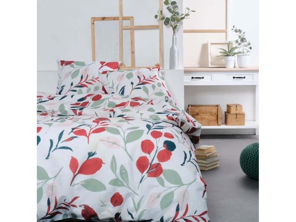 Cama De Matrimonio Hoje Sunshine Today Algodón Estampada Blanco (220x240)
