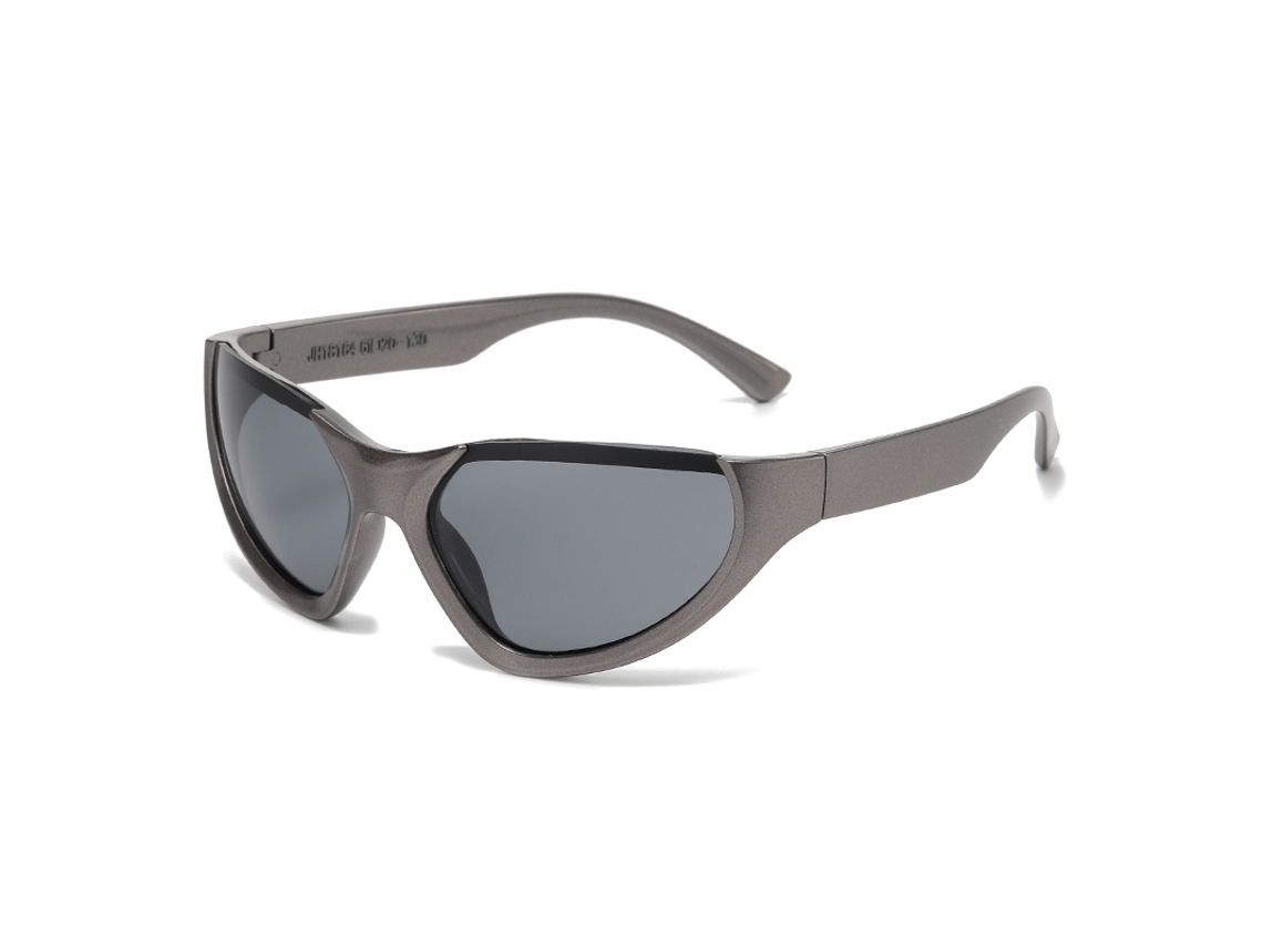 Gafas de sol de ciclismo MDUG con diseño punk y protección UV400, lentes de polipropileno (gris)