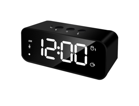 Reloj de grabación LED recargable, reloj despertador electrónico inteligente para estudiantes, reloj musical, múltiples despertadores