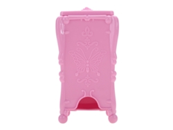 Organizador De Maquillaje Rosa De Algodón Con Tapa Para Uñas Y Herramientas De Belleza.
