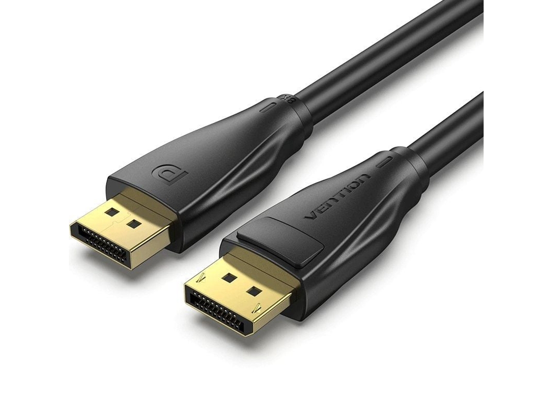 Cable Displayport 1.4 8K VENTION Hcdbg/ Displayport Macho Displayport Macho/ 1.5M/ Negro