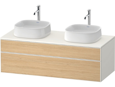 DURAVIT Zencha mueble bajo lavabo 1300x550mm 1 extraíble 1 cajón 2 huecos ZE4823B