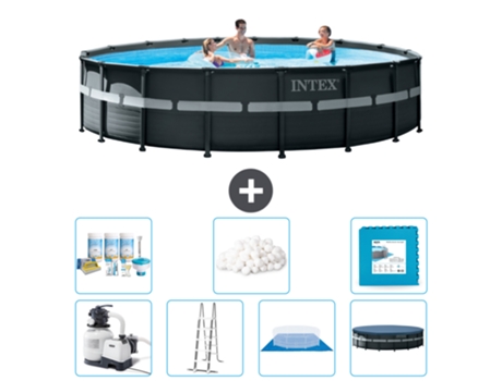 Piscina Tubular INTEX 26330GN-CB42 (26423 L - 549x132cm)