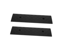 Rampas De Acceso Para Vehículos De Goma Resistente, 2 Piezas, 3 Cm, Negras, Antideslizantes, Para Umbrales De Casas.