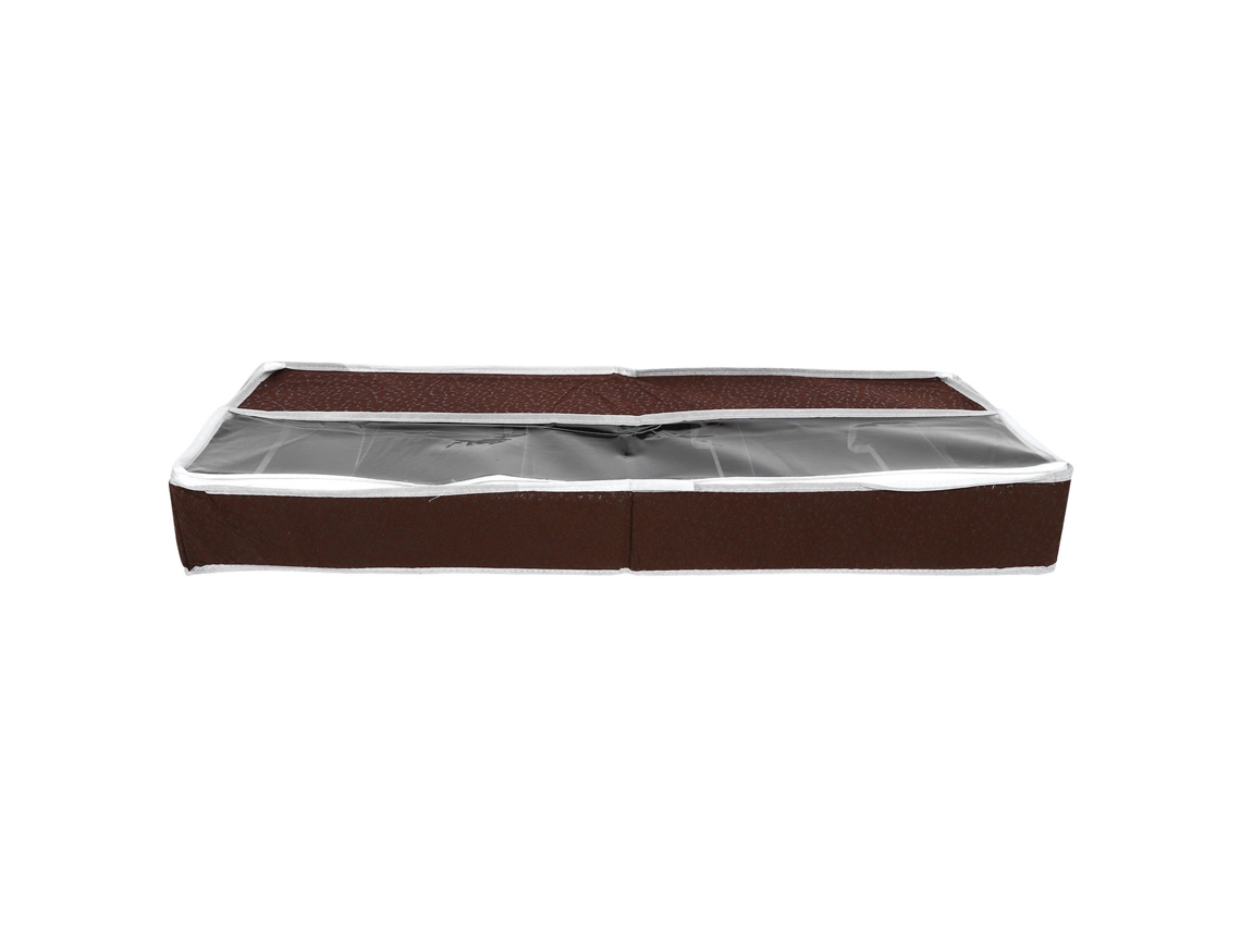 Caja Para Guardar Zapatos Con Tapa De Pvc, Cremallera, Separadores Ajustables, 80x25x10cm