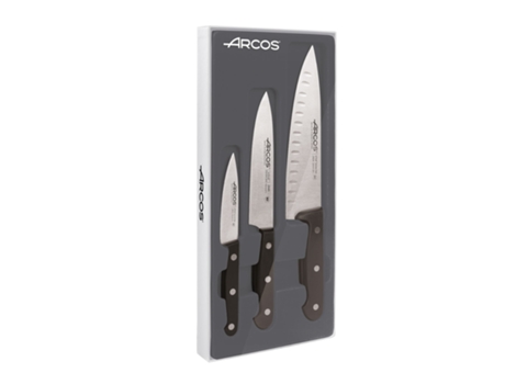 Juego de 3 Cuchillos de Cocina ARCOS Acero Inoxidable