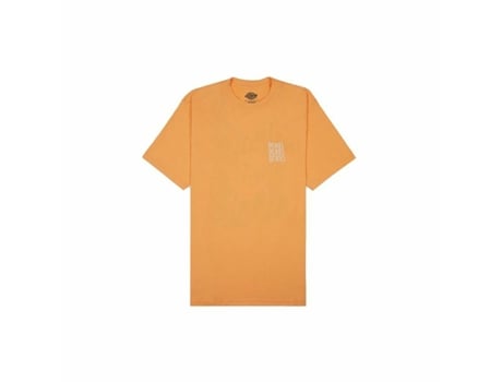 Camiseta de Hombre DICKIES Corta Creswell Algodón Naranja (S)