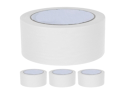 4 Rollos De Cinta Adhesiva Blanca Mate De 45 Mm X 30 M