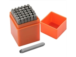 37 piezas de letras y números para marcar, 6 mm, letras y números metálicos para metal, plástico, madera y cuero