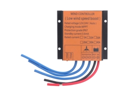 Regulador de carga para aerogenerador MPPT de 12 V, 24 V, 16 A, 100 W-400 W con luz LED