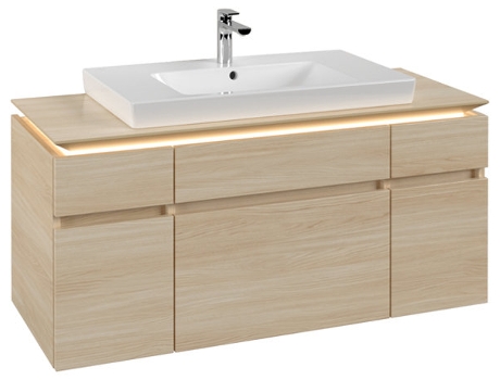 Villeroy &amp Boch Legato Vanity unit B697 1200x550x500mm céntrico con iluminación LED