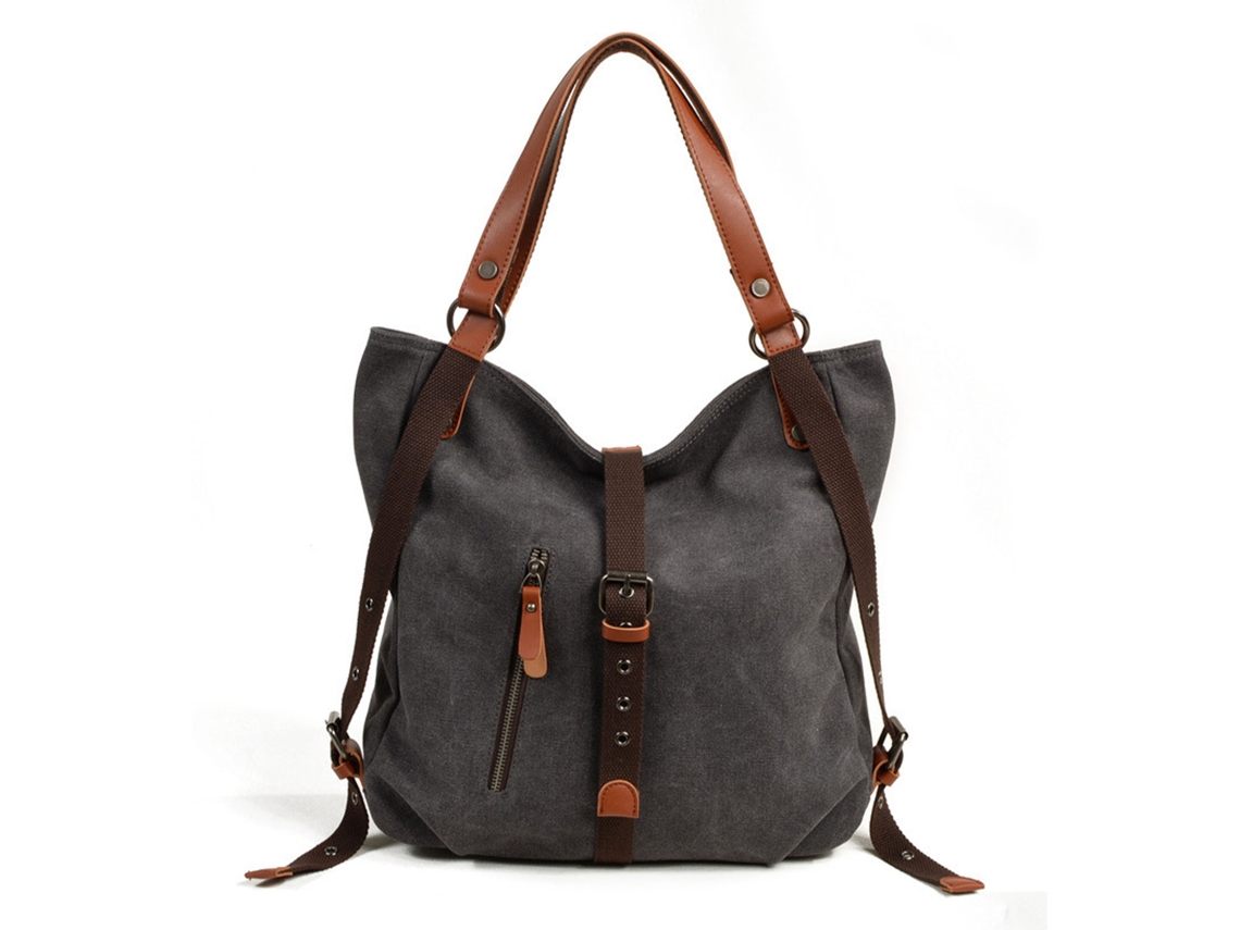 Bolso Bandolera De Lona Estilo Ins Para Mujer, Gran Capacidad, Ideal Para La Escuela O Para Estudiantes.
