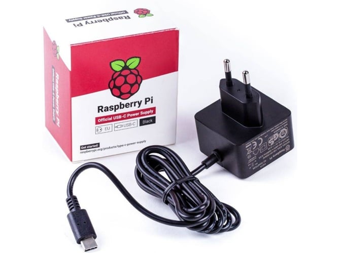 RASPBERRY CARGADOR USB-C 5.1V 3A PI 4