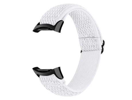 Correa de nailon tejido ajustable para Samsung Gear Fit2 SM-R360 - blanco