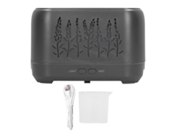 Humidificador USB de 200 ml con lámpara ambiental ultrasónica de llama hueca para aromaterapia
