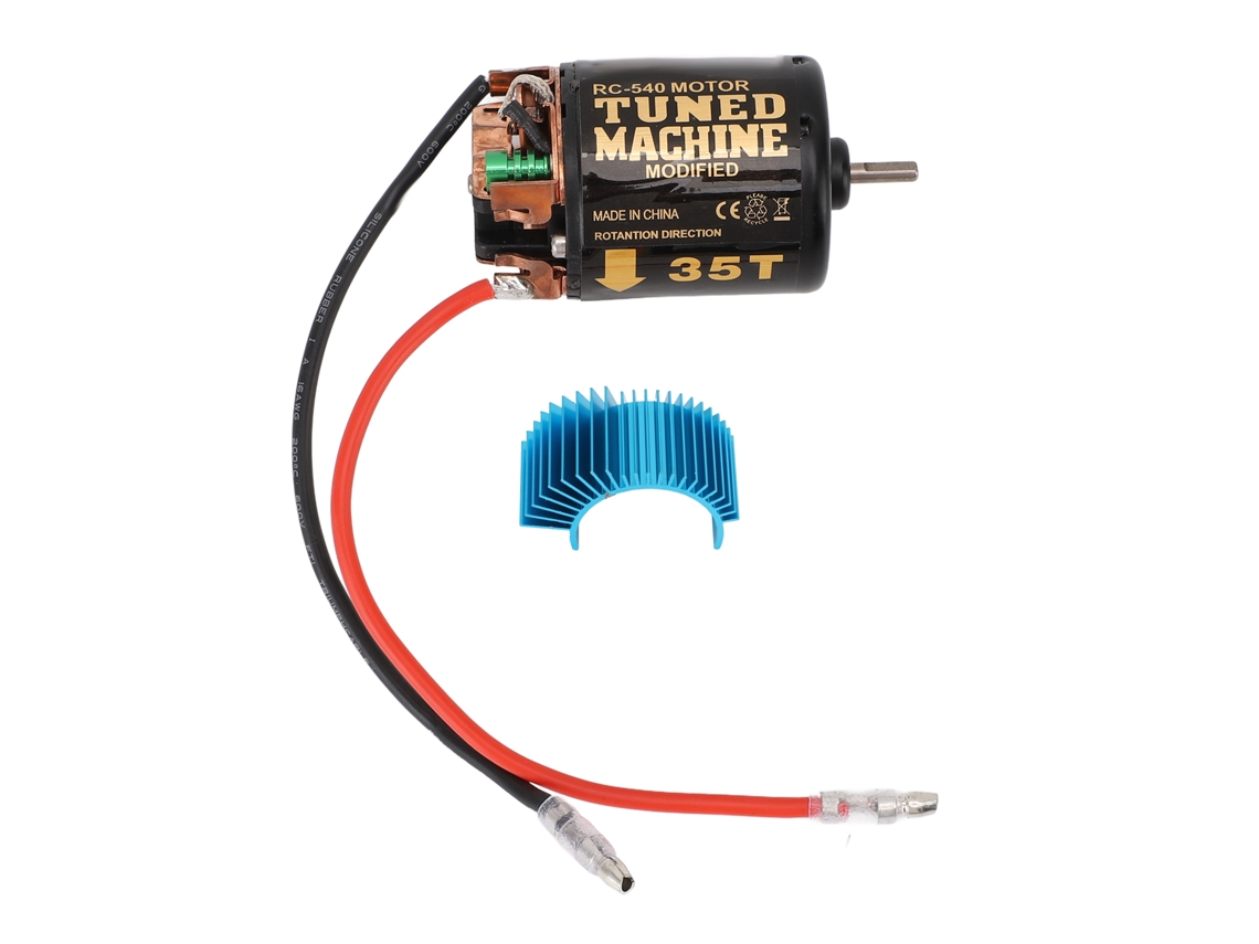 Motor De Escobillas 540 Para Coches Rc Con Disipador De Calor Azul Para Coches Crawler A Escala 1/10, Axial Scx10 35t