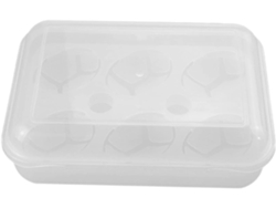 Caja Transparente Para Almacenar Huevos Con Compartimentos - Recipiente Práctico