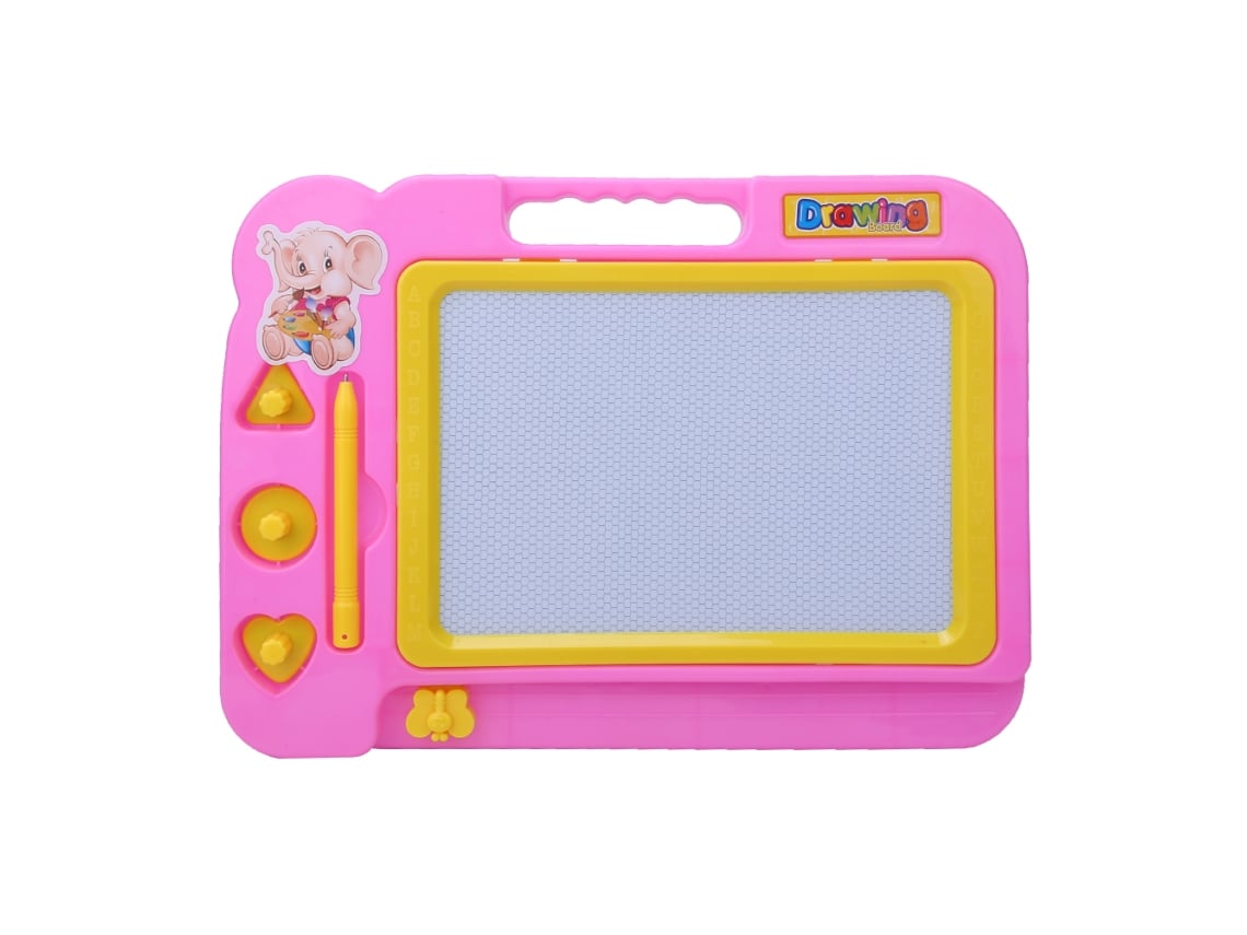 Ats-tablero Mágico De Dibujo Para Niños, Juego De Rompecabezas Educativo Temprano, Pizarra Magnética Plástica Negra Rosa Para Aprendizaje
