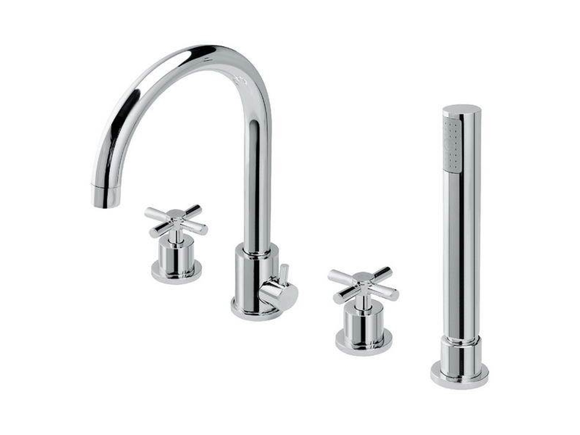 Grifería Para Bañera De Latón Cromado Colección 0088 Erymanthe