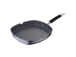 Parrilla Masterpro 28x28x4,5cm en Aluminio Forjado, Gris