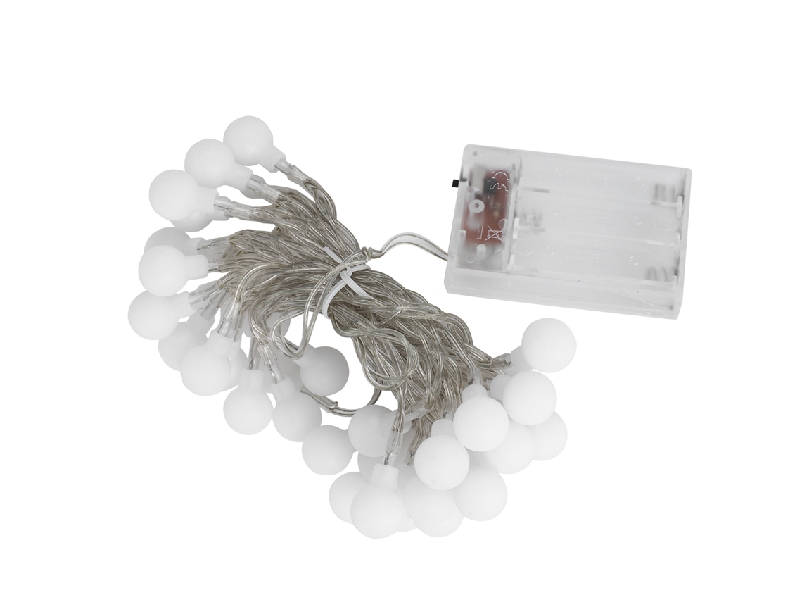 2026-luces De Cadena 4.2m 40led Impermeables Operadas Por Batería Para Decoración De Fiesta, Boda Y Navidad
