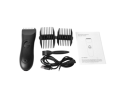 Cortapelos Corporal Para Hombres Con Cuchillas De Cerámica Impermeable Recargable Ajustable Para Todo El Cuerpo